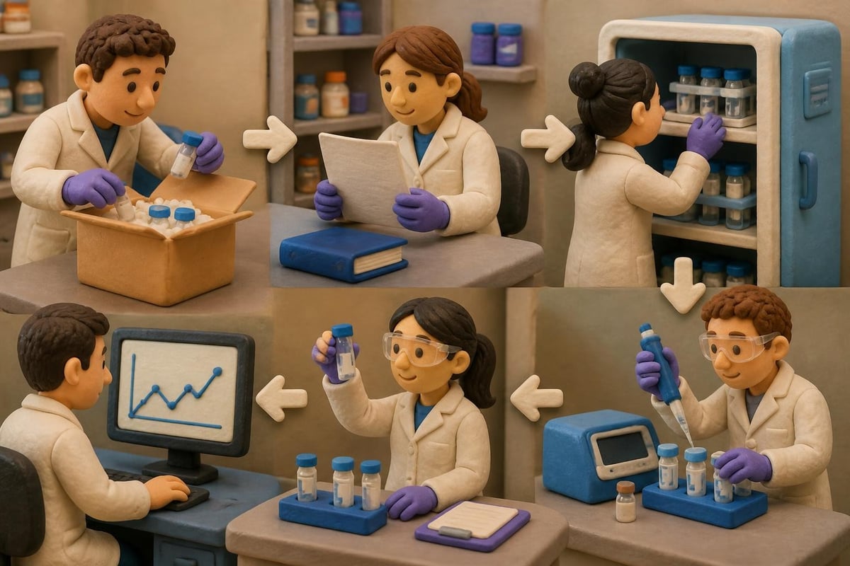 Research peptide quality verification workflow