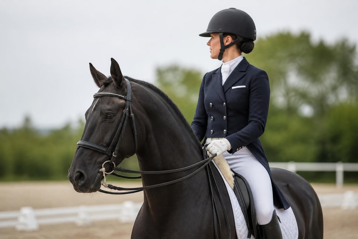 Historical progression of equestrian neckwear