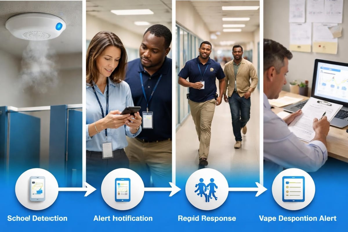 School alert response workflow