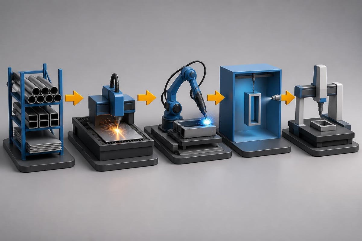Fabrication workflow sequence