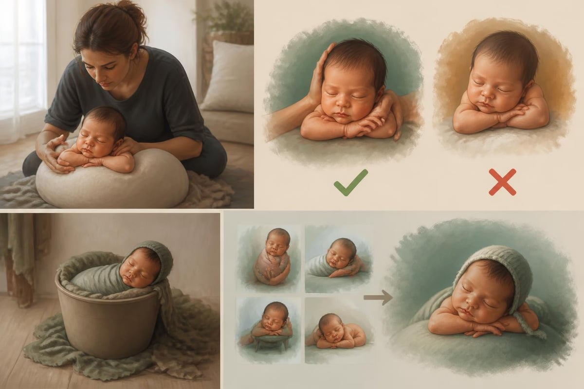 Safe newborn posing fundamentals