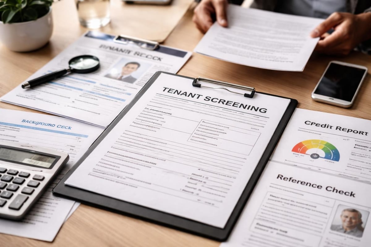 Property management tenant screening process