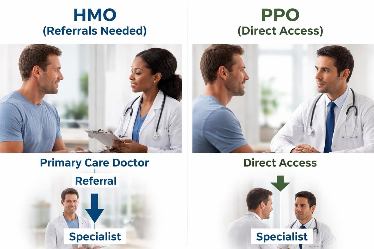 HMO and PPO: Understanding Your Health Plan Options 2 HMO vs PPO referral process
