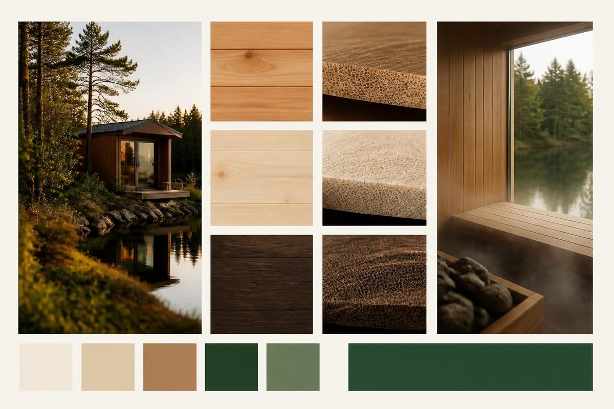 Wood sauna material comparison
