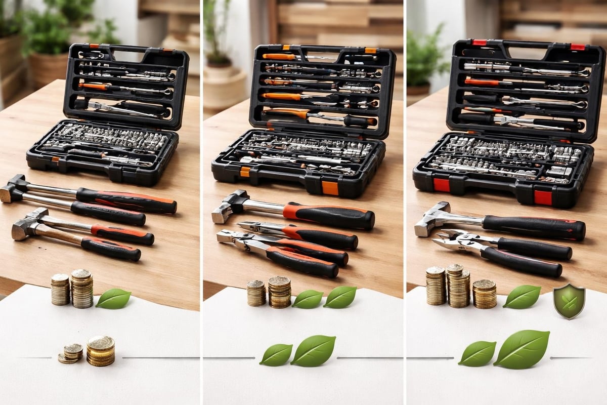 Kwaliteitsverschillen gereedschap