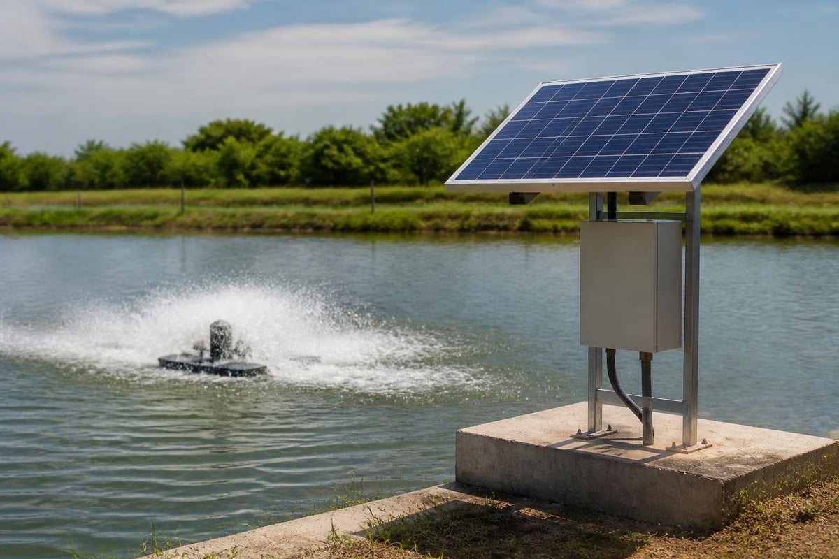 Solar aeration system operation