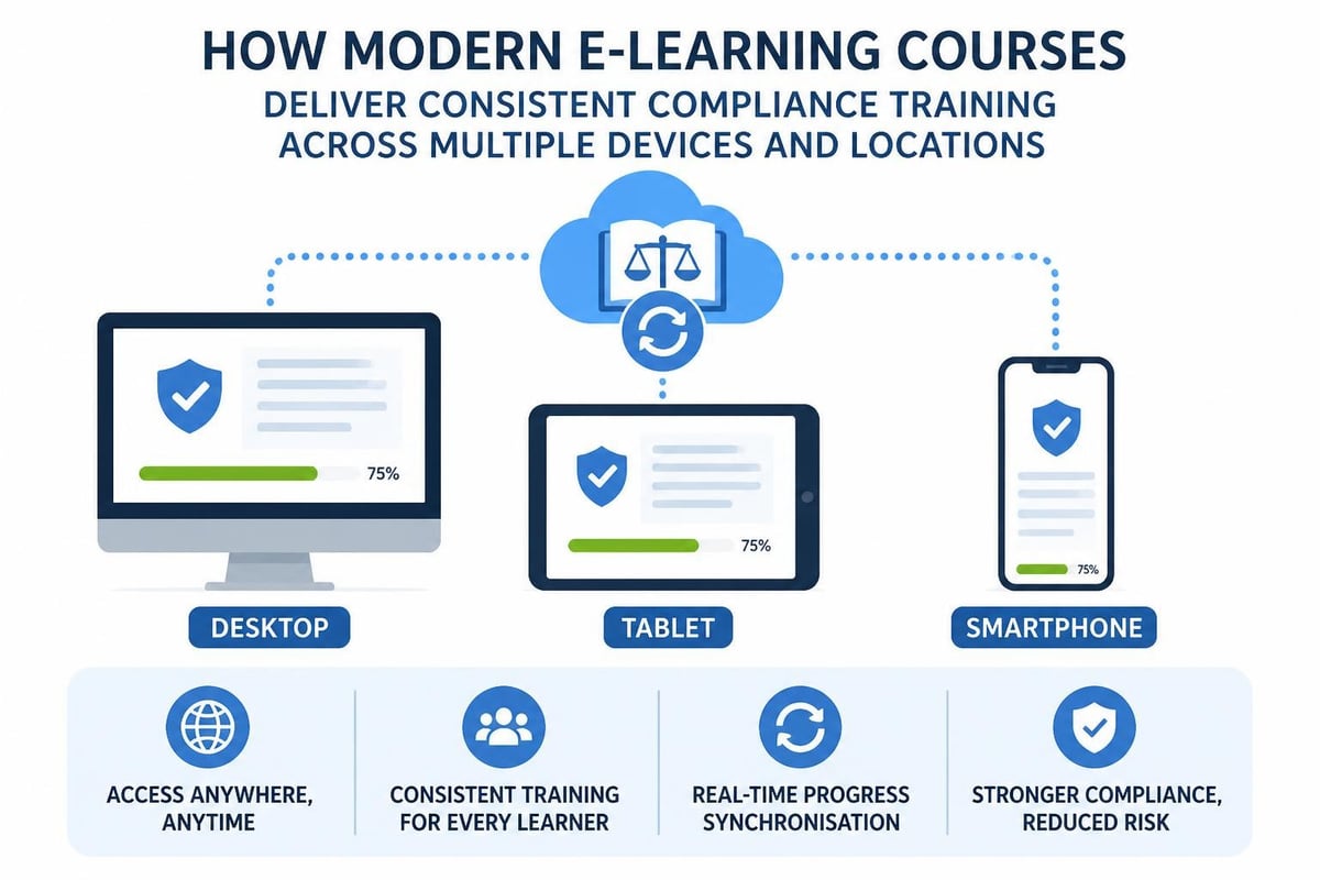 E learning course accessibility features