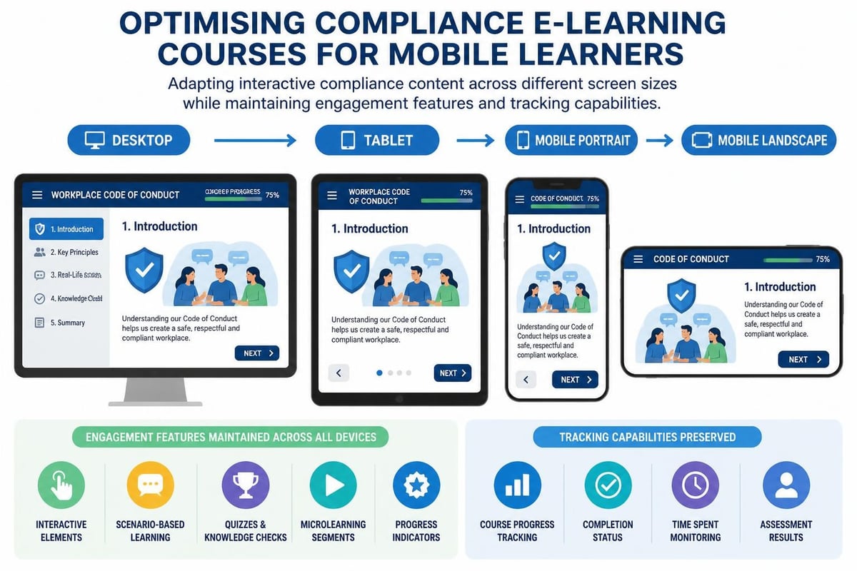 Mobile e learning optimisation