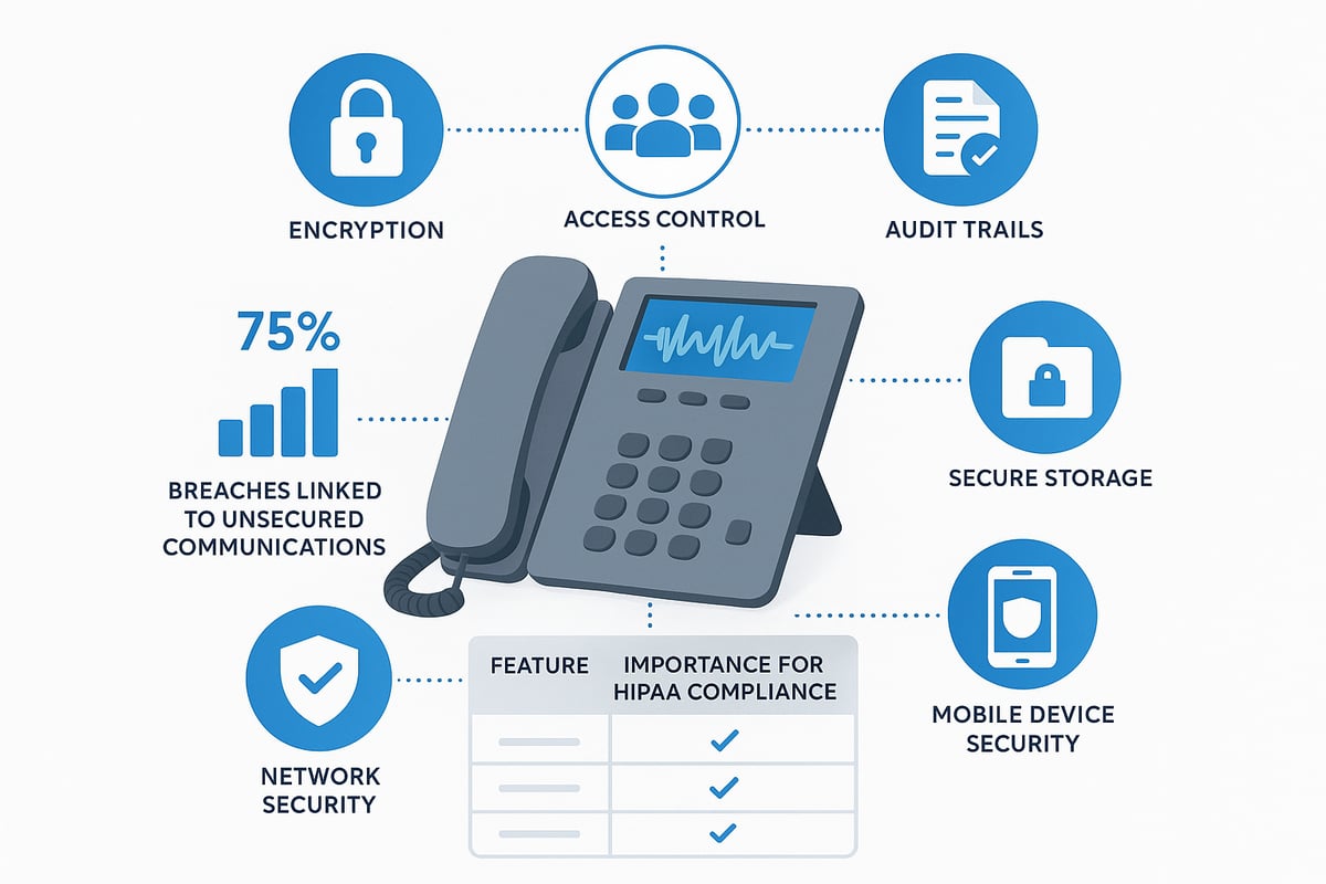 Core Security Features of HIPAA Compliant VoIP Systems