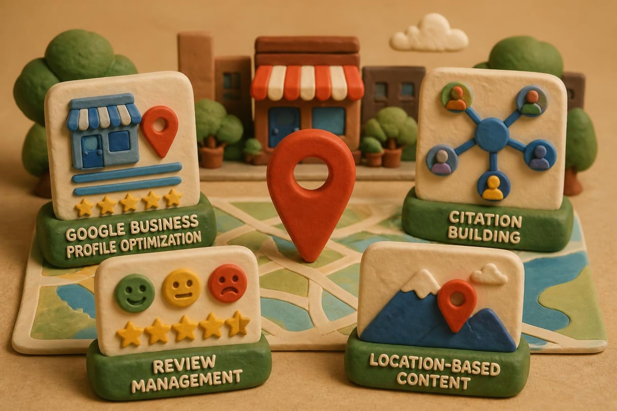 Local SEO optimization components