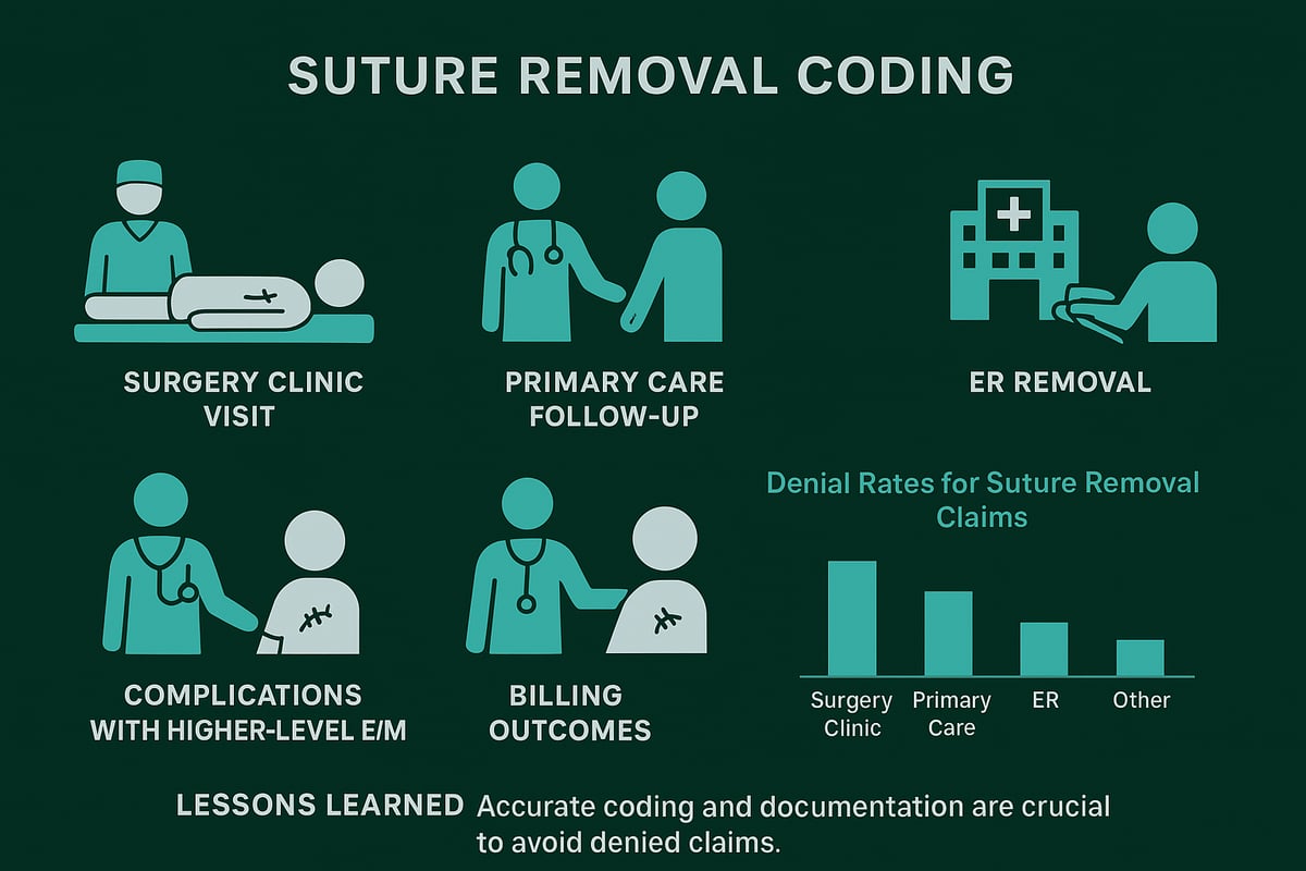 Real-World Scenarios and Case Studies in Suture Removal Coding