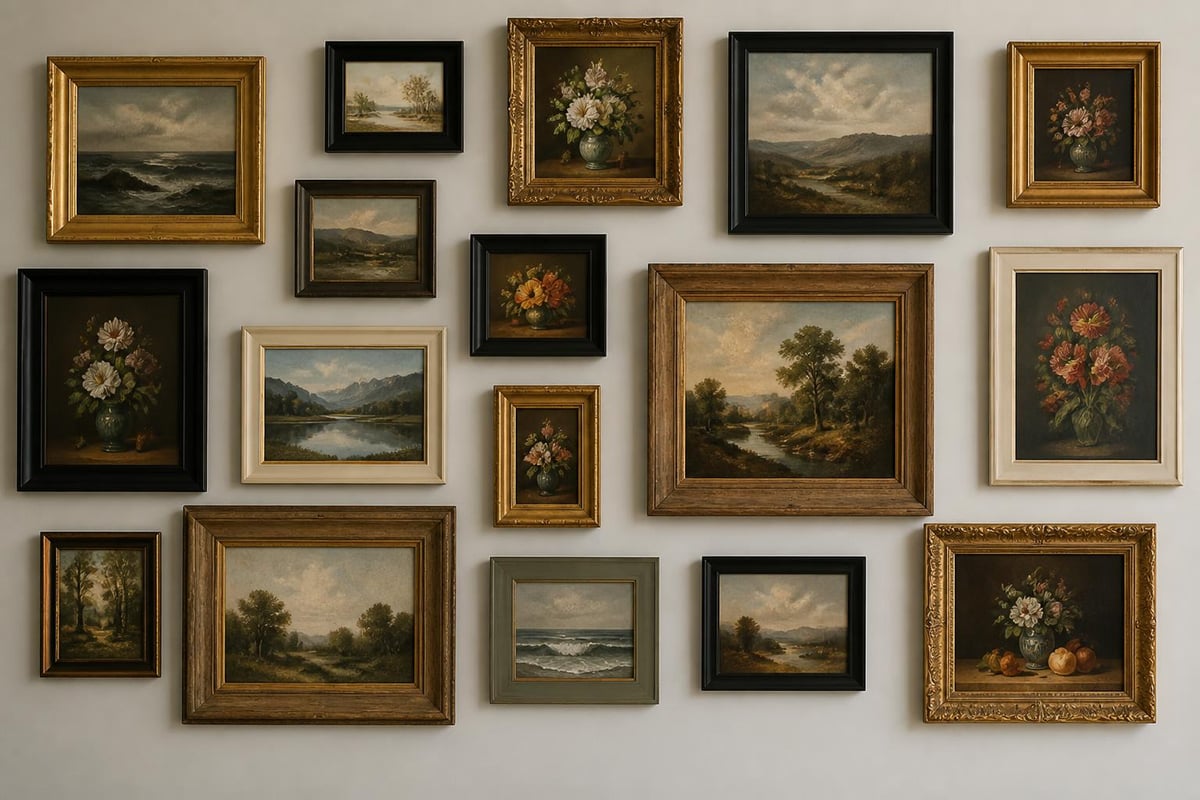 Mixing frame styles for visual interest