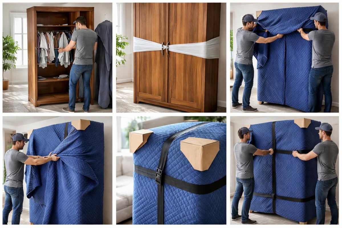Protection armoire déménagement