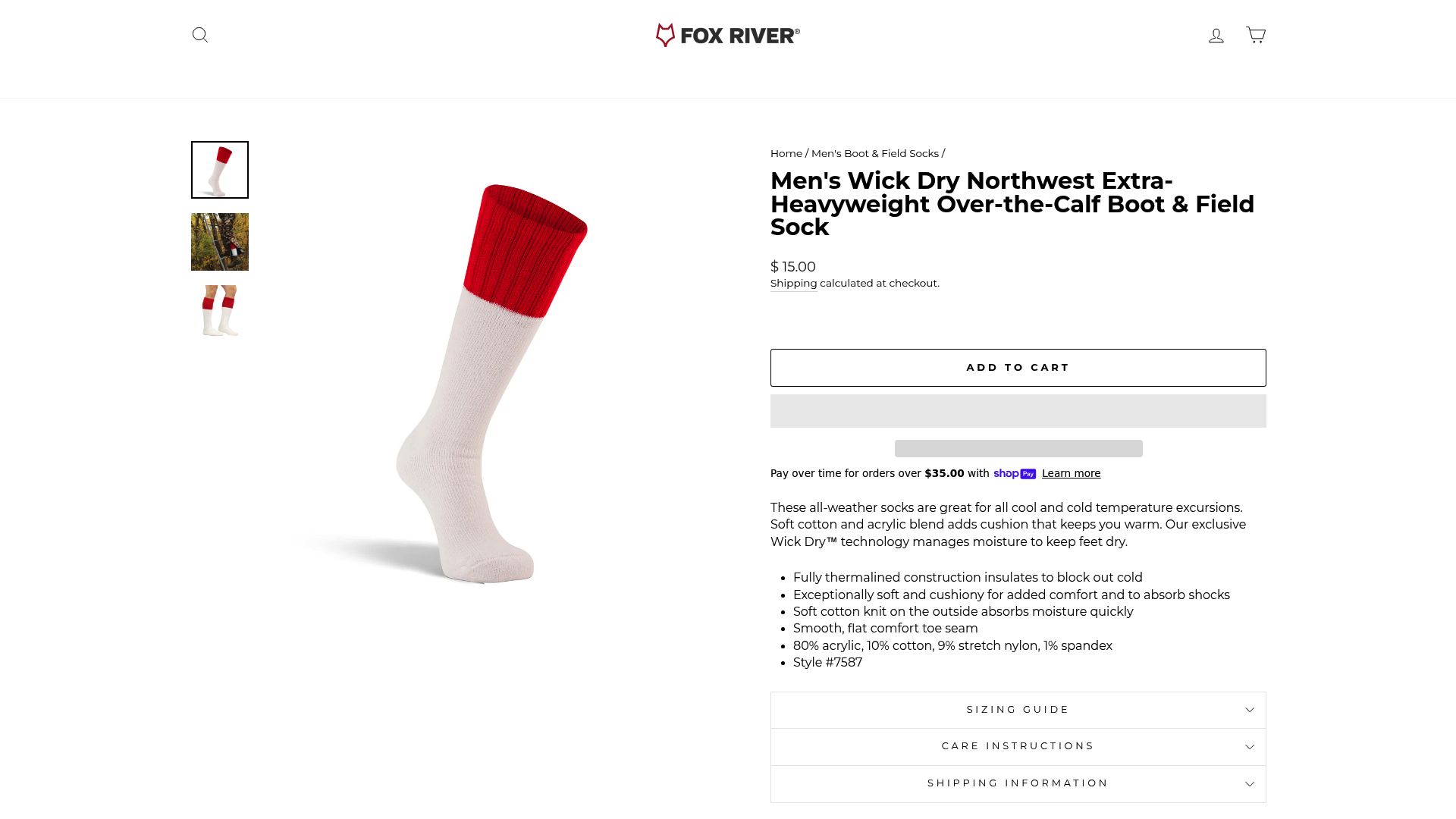 7 Best Boot Socks Men Will Love in 2025 - Men's Wick Dry Northwest Extra-Heavyweight Over-the-Calf Boot & Field Sock – Fox River ($15)