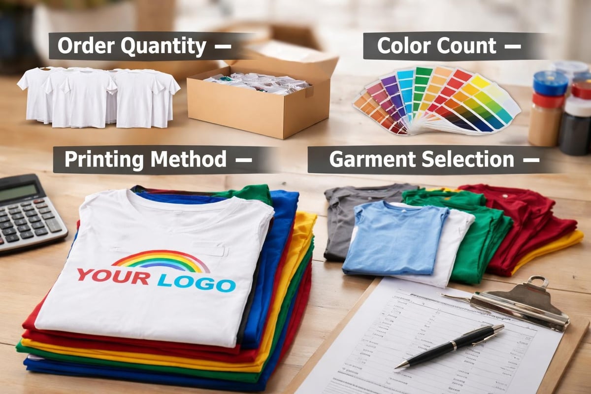 T-shirt printing cost factors