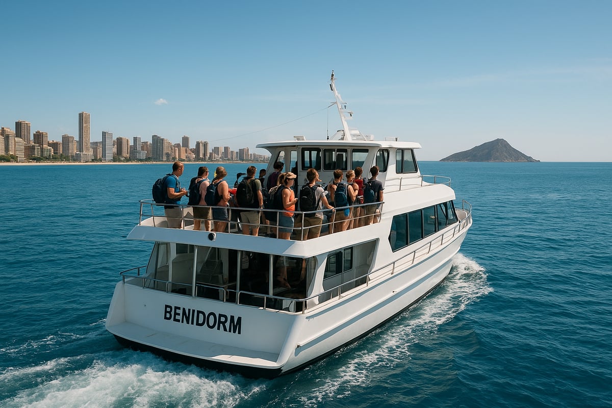 Motos de Agua Benidorm - article f3428e5b 5575 4918 8e0 fotografia realista y de alta calidad de un barco 1 Cómo Organizar tu Excursión Marítima a la Isla de Benidorm
