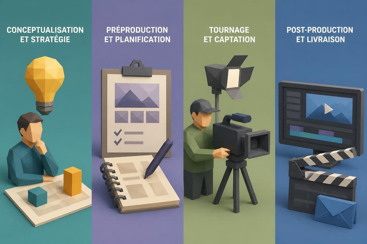 Étapes production audiovisuelle
