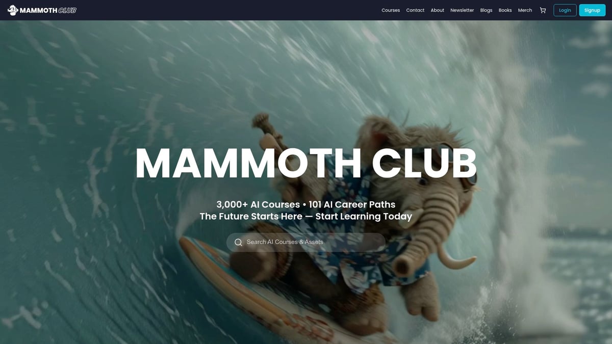 7 Best Artificial Intelligence AI Course Picks for 2026 - Mammoth Club: AI & Tech Course Library