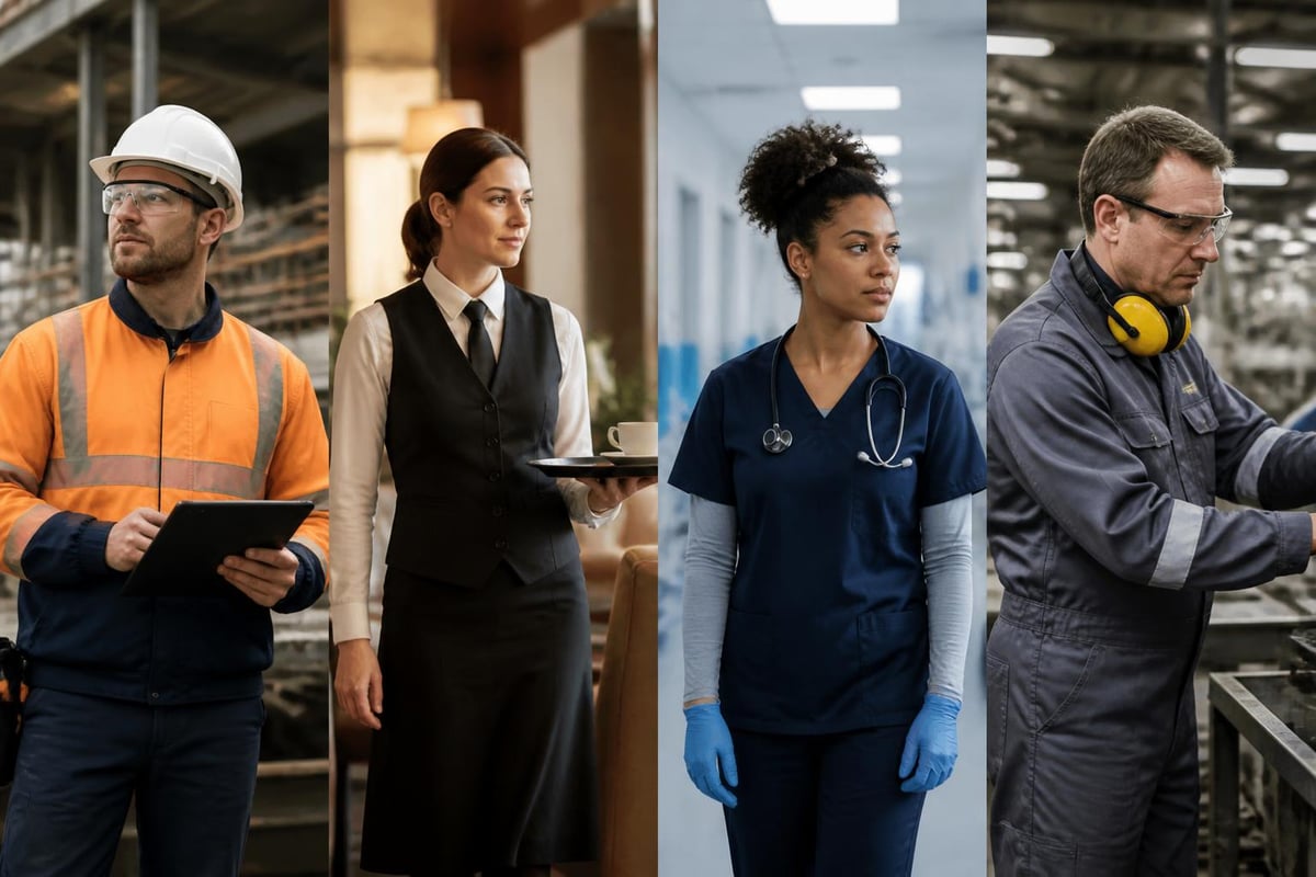 Different workwear requirements across industries