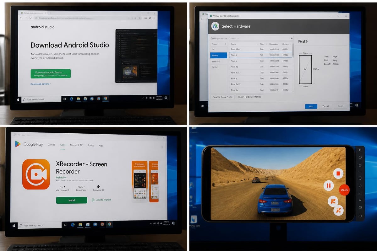 Android emulator setup process