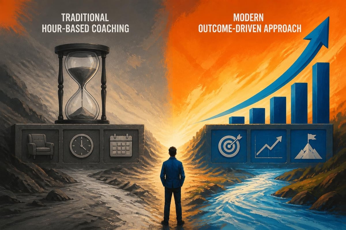 Traditional coaching versus modern outcome-based coaching