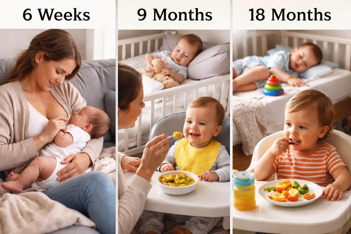 Daily schedule transitions by age