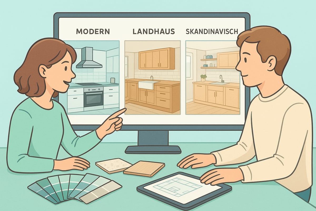 Schritt 2: Küchenstil, Farben und Materialien auswählen