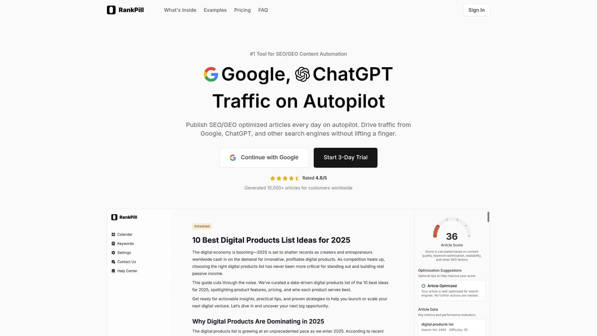SEO Costs Guide 2025: What to Expect and Budget For - AI-Powered Content Automation: The Role of RankPill