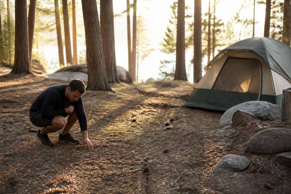 Garden campsite setup considerations