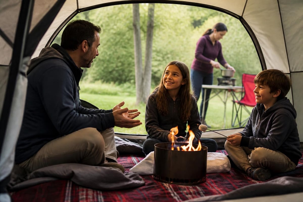Garden camping activities and experiences
