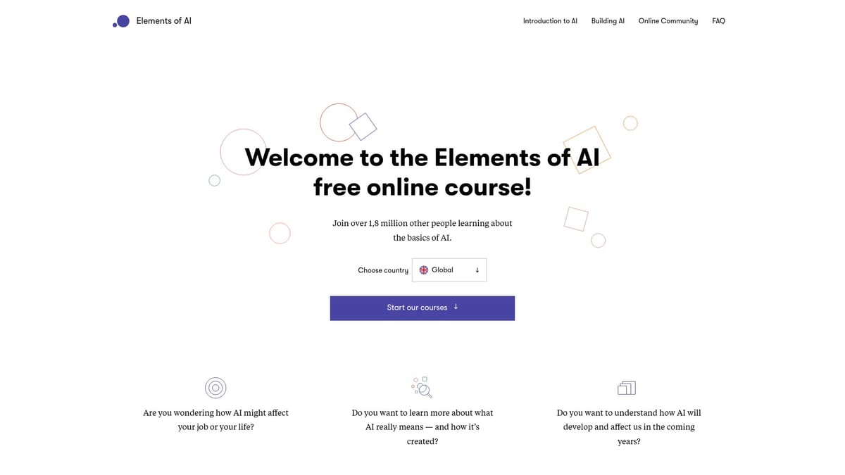 9 Essential Best Courses On AI To Boost Your Skills In 2026 - Elements of AI (University of Helsinki)