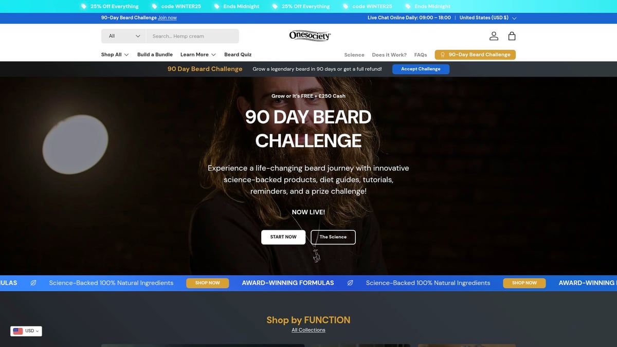 Top 7 Best Mens Beard Oil Picks for 2026 Grooming - One Society 90-Day Beard Oil Challenge Kit