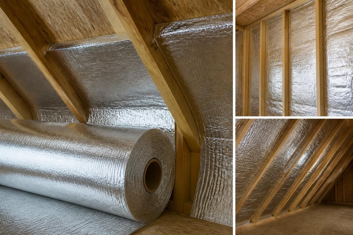 How insulation foil reflects radiant heat