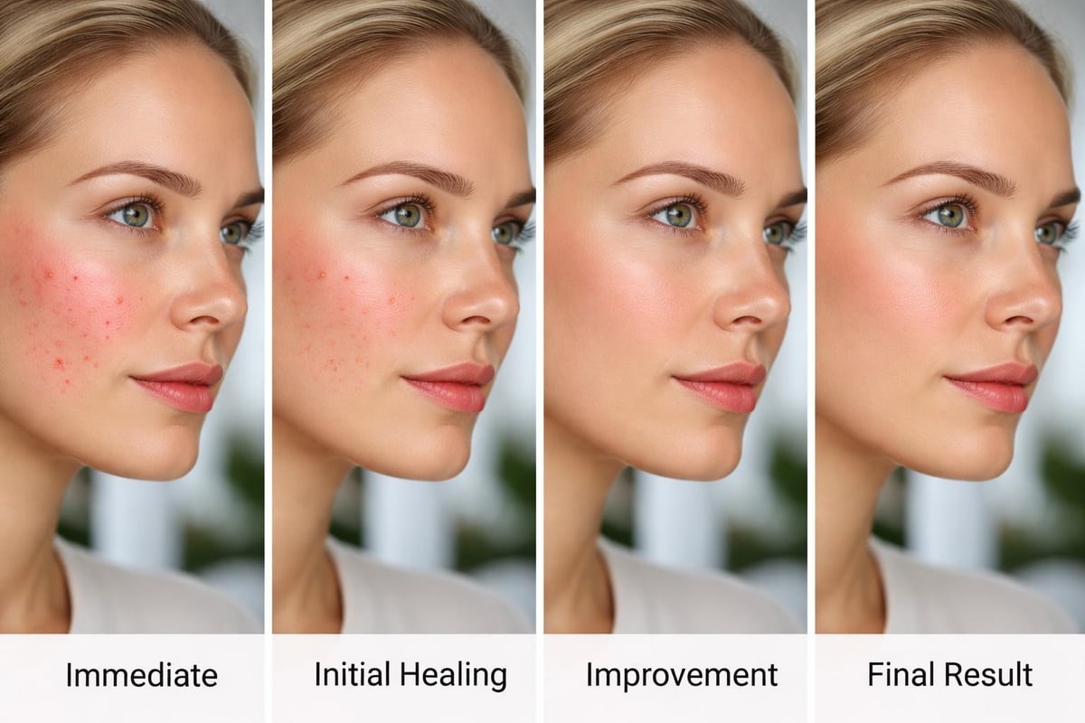 Post-treatment recovery timeline