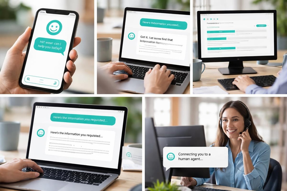AI chatbot workflow for small business