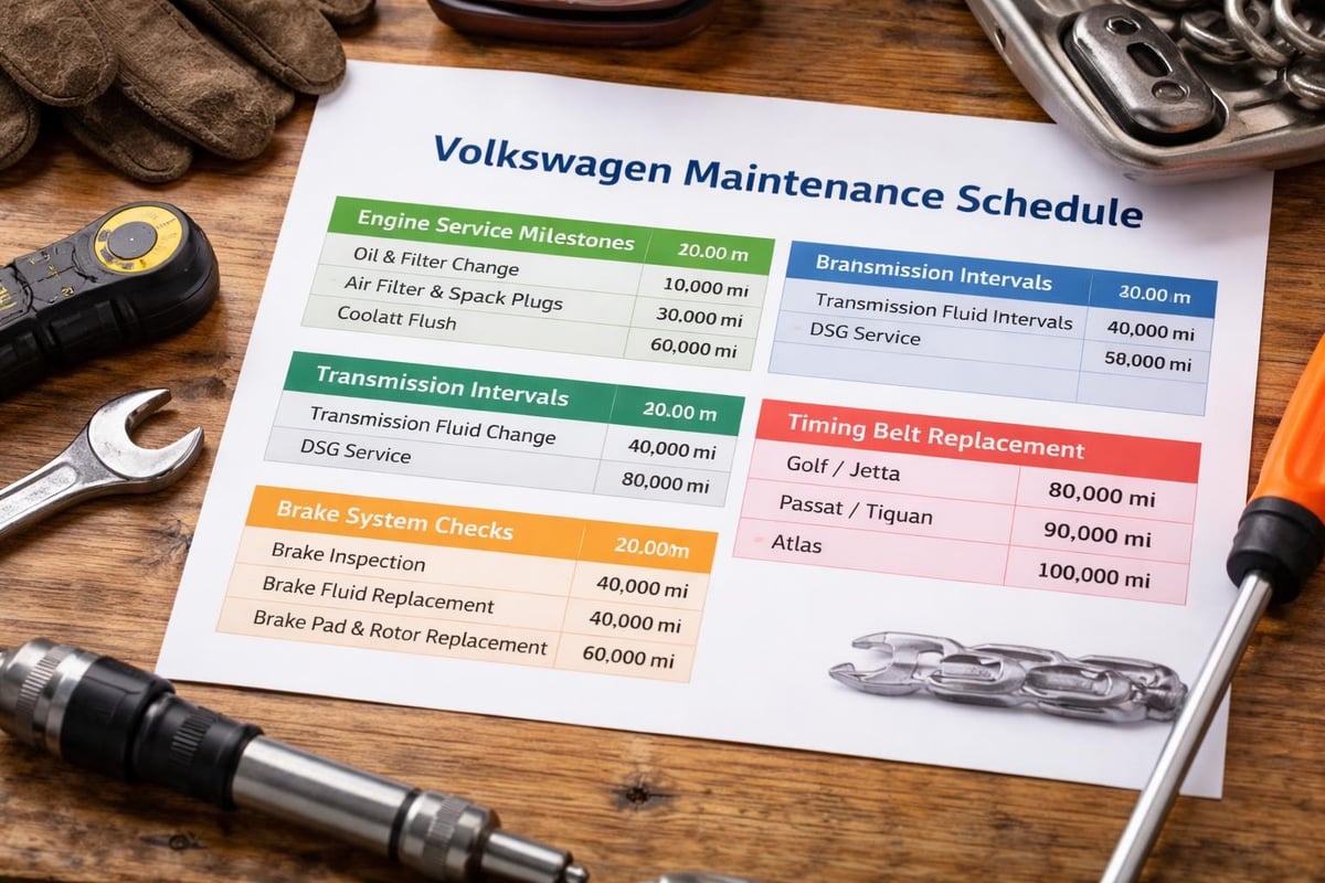 VW service intervals