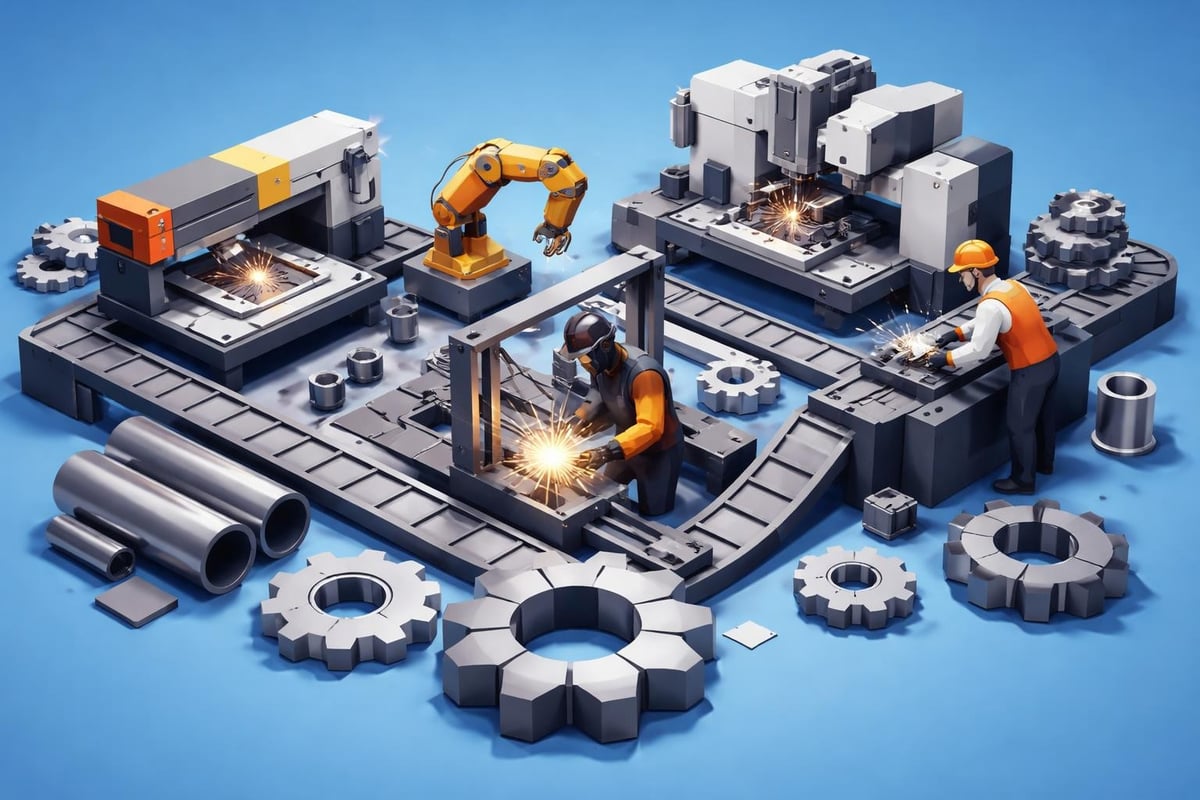 Industrial fabrication services integration