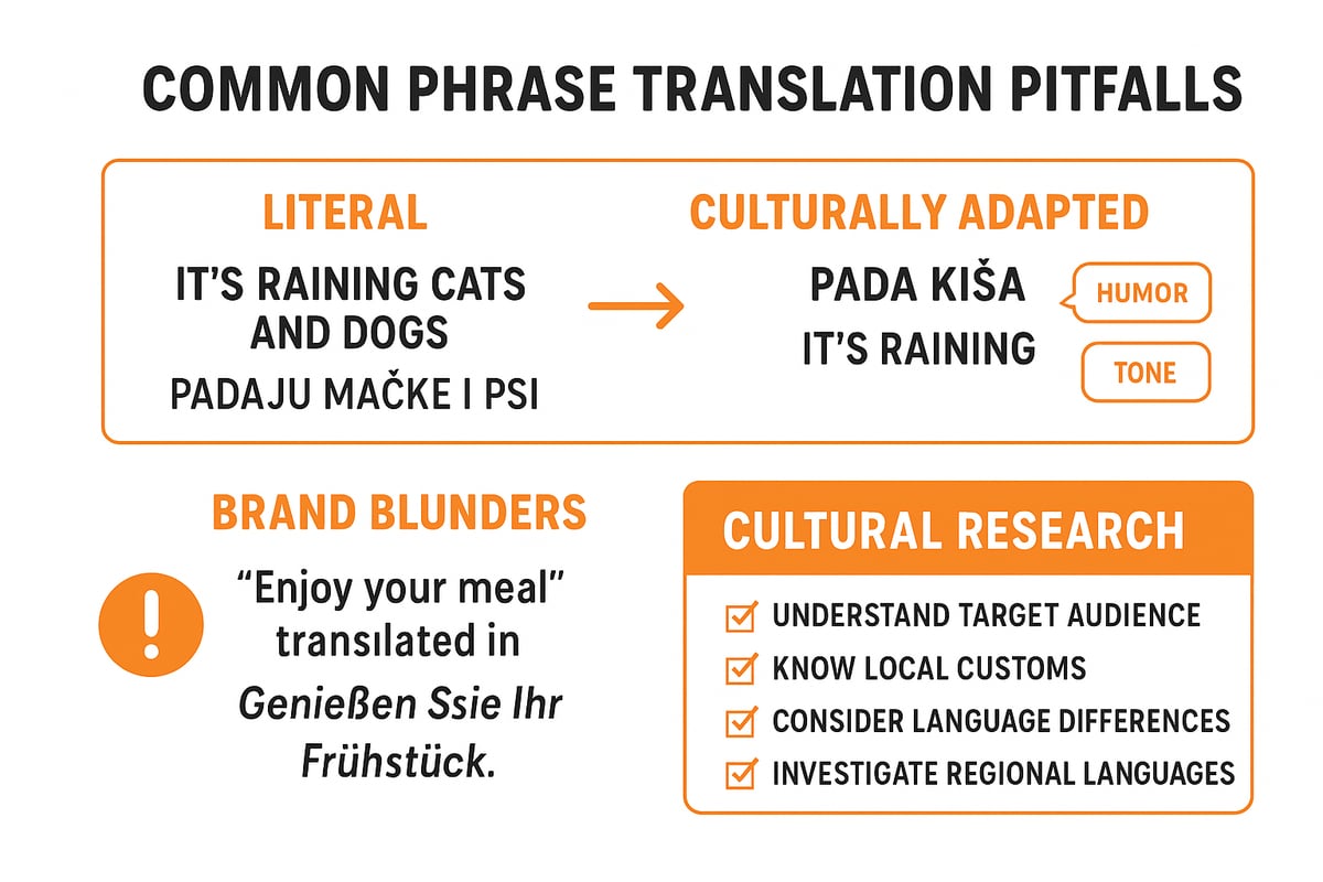 Cultural Nuances and Common Pitfalls in Phrase Translation