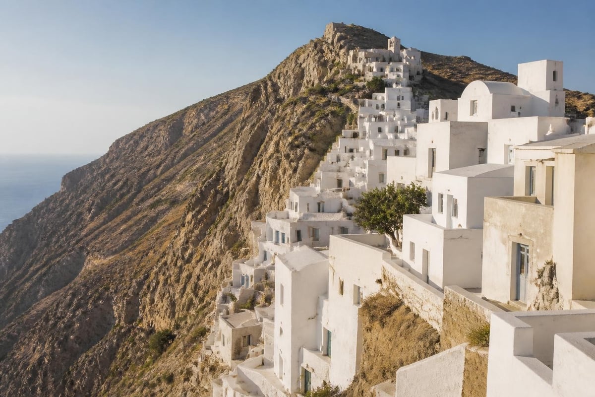 Folegandros cliff-top village