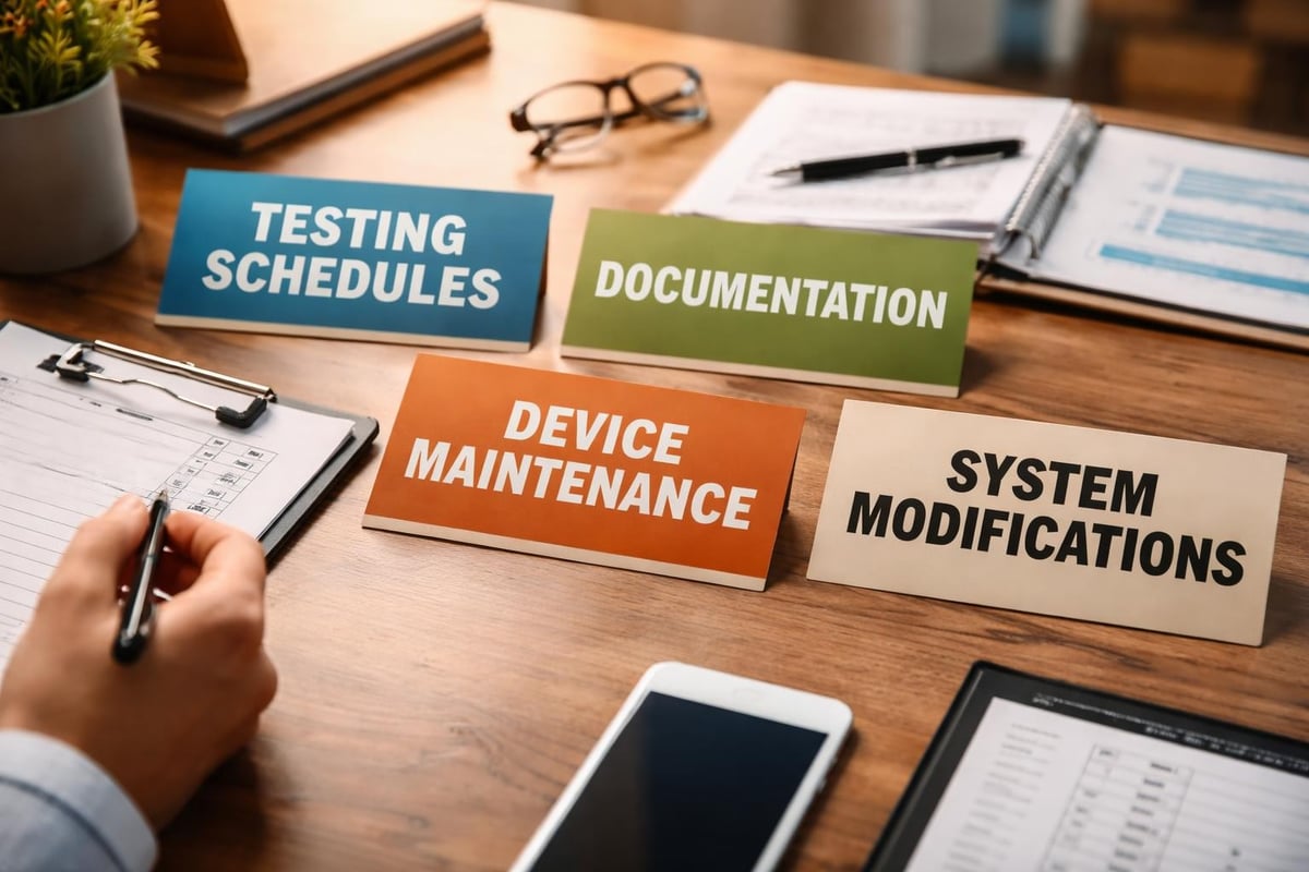 Fire alarm compliance checklist