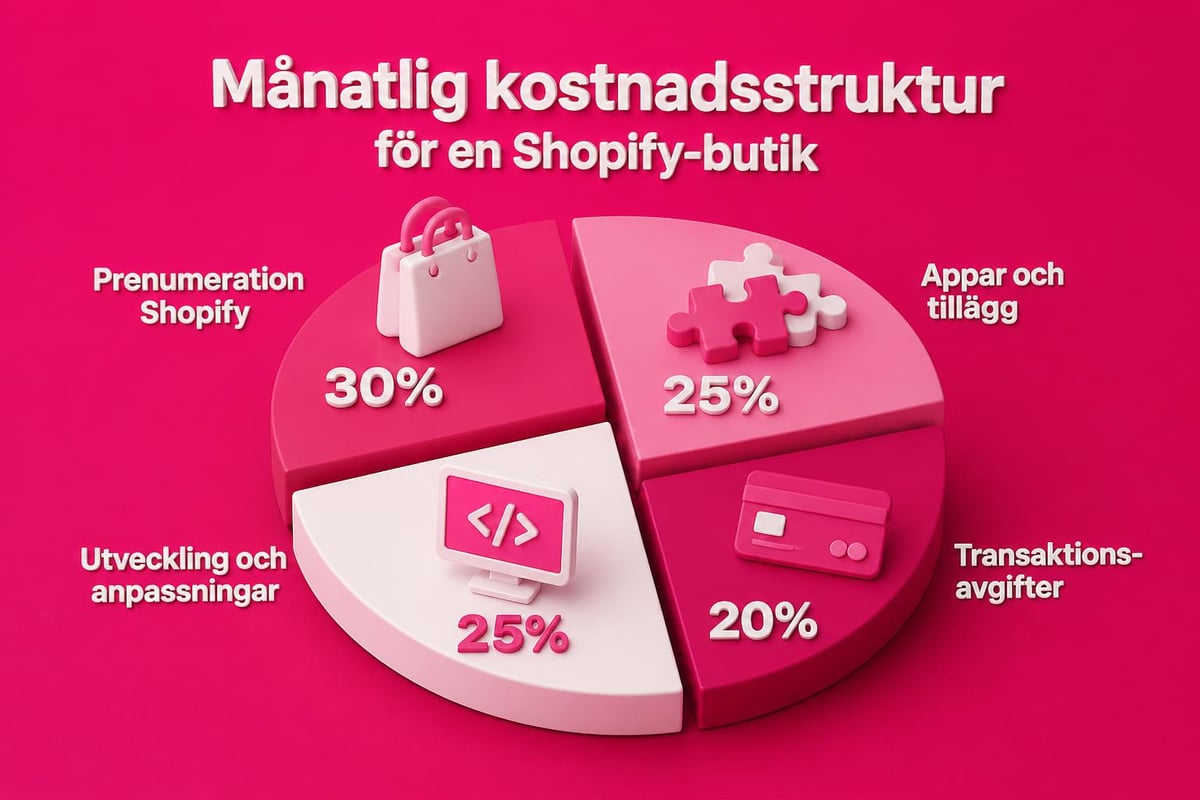 Vad kostar Shopify som e-handelsplattform 2026? 3 Shopify monthly costs breakdown