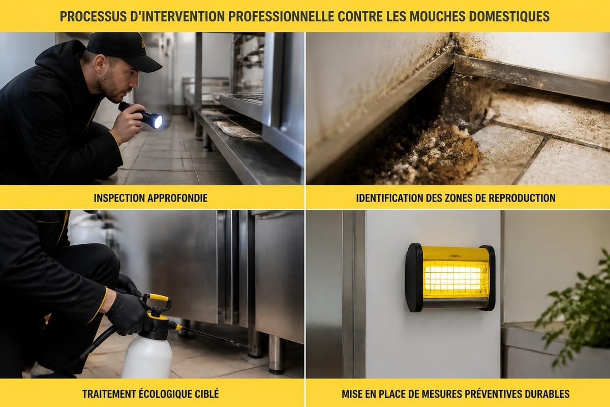 Traitement professionnel mouches maison