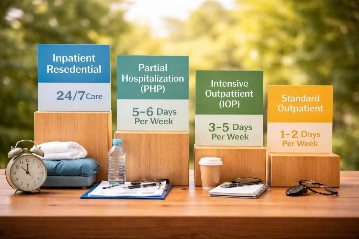 Levels of addiction care