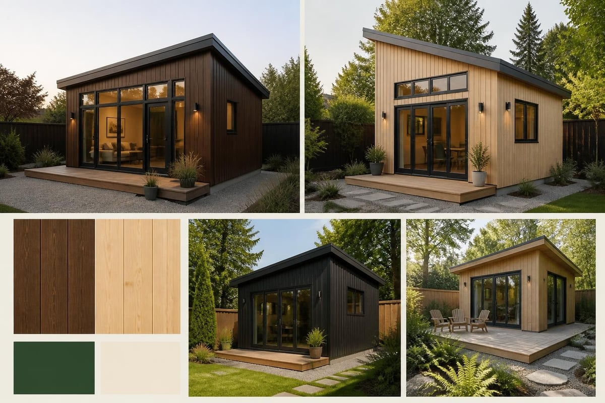 Square sauna exterior design
