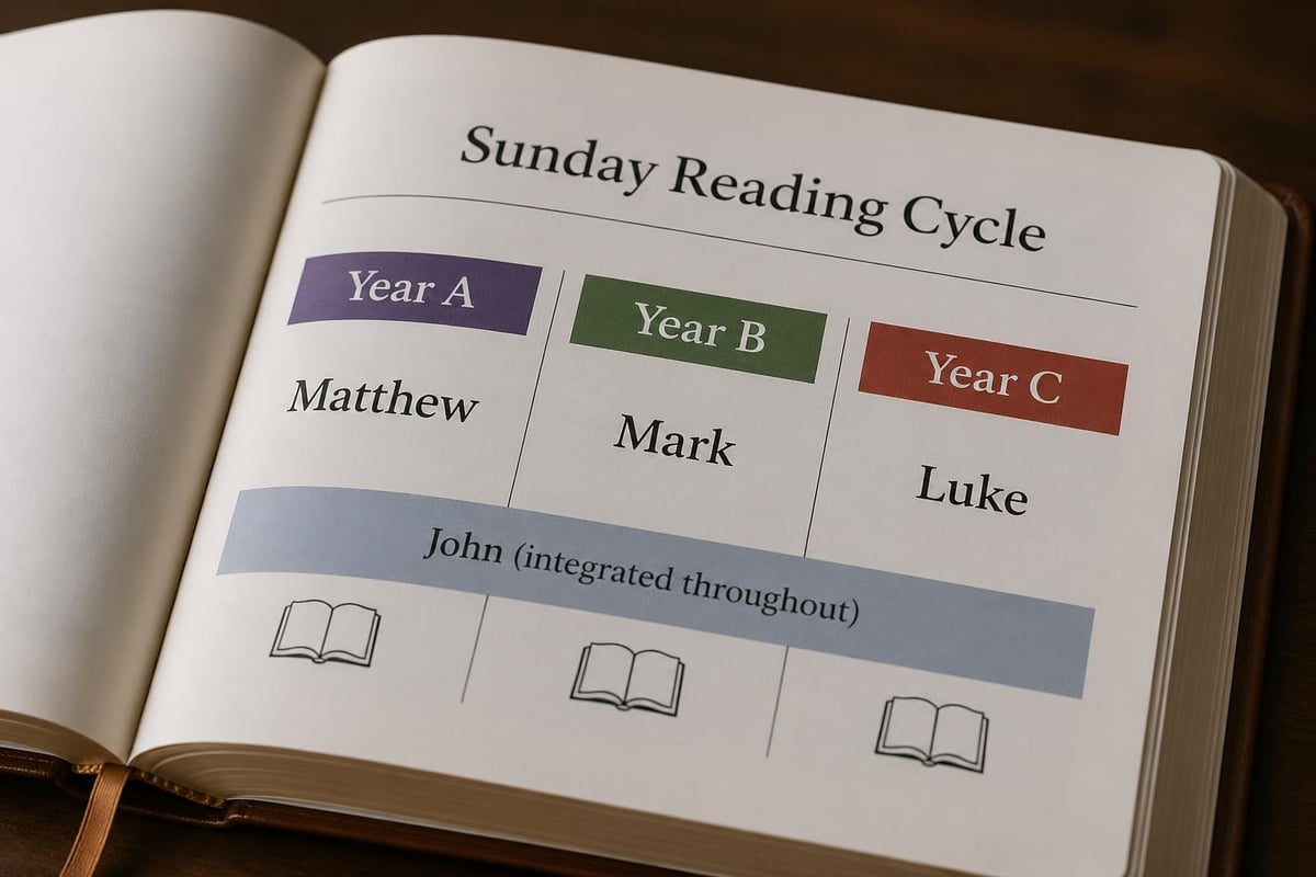 Lectionary cycle visualization