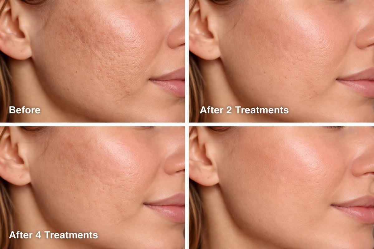 Acne scar treatment process