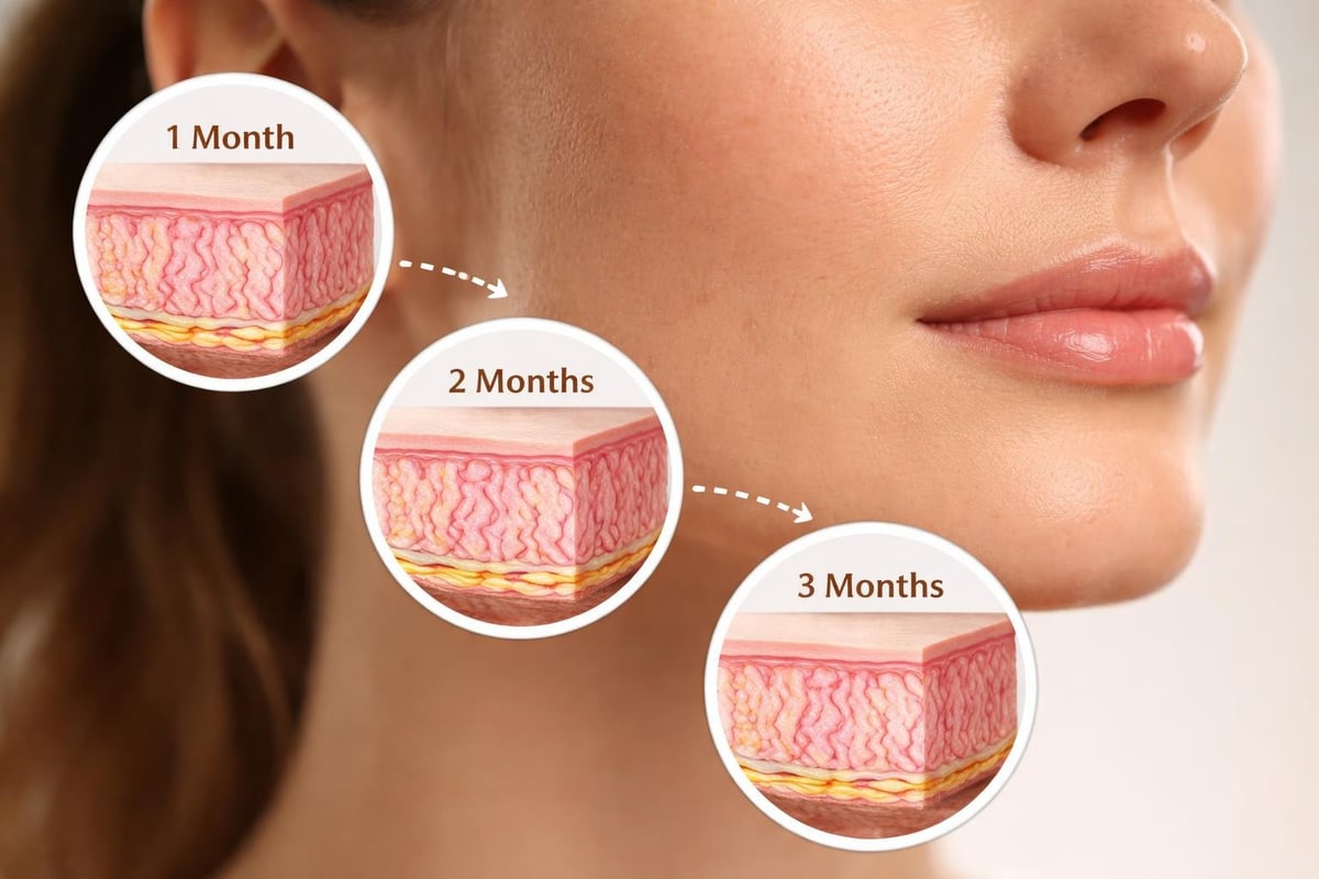 Collagen production timeline