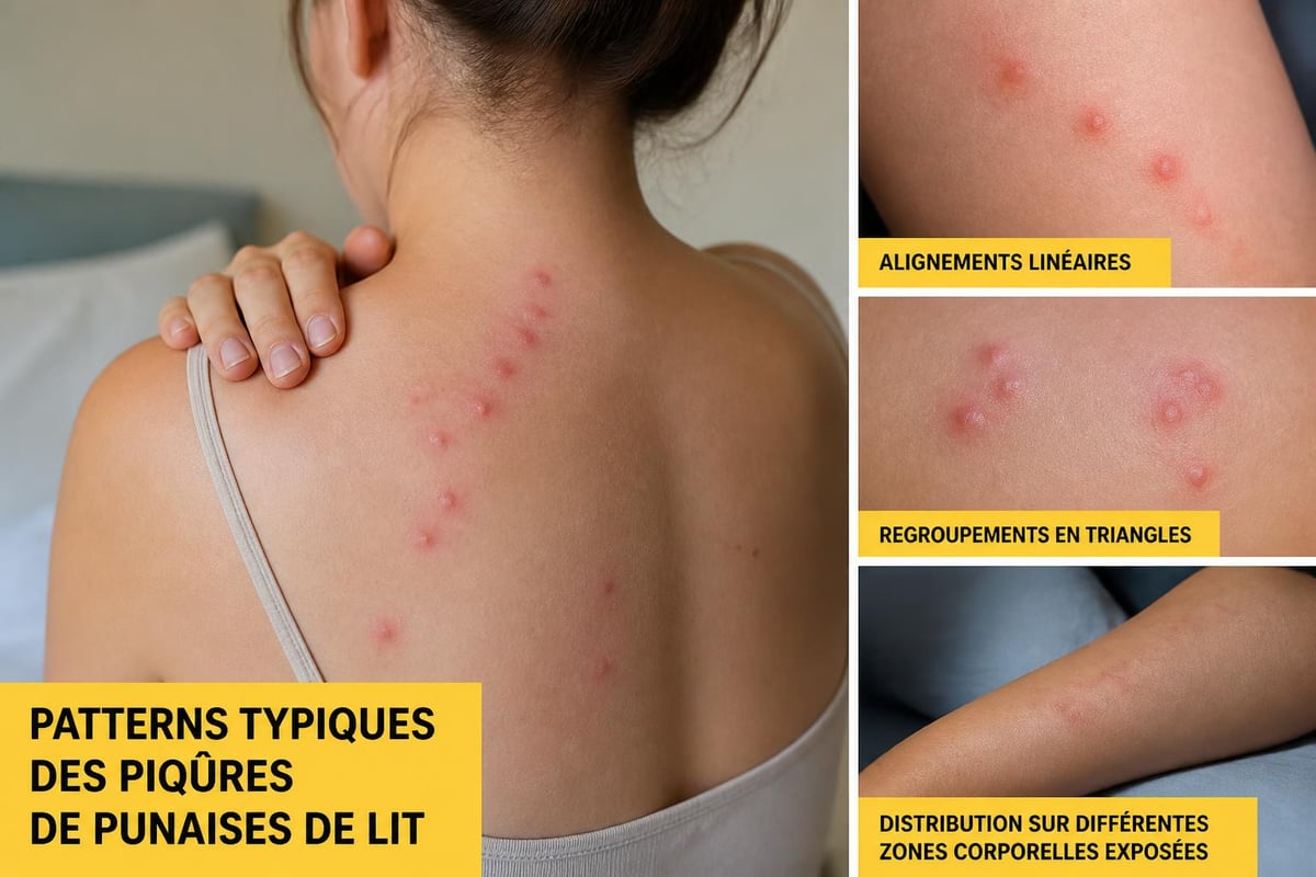 Identification des piqûres de punaises de lit