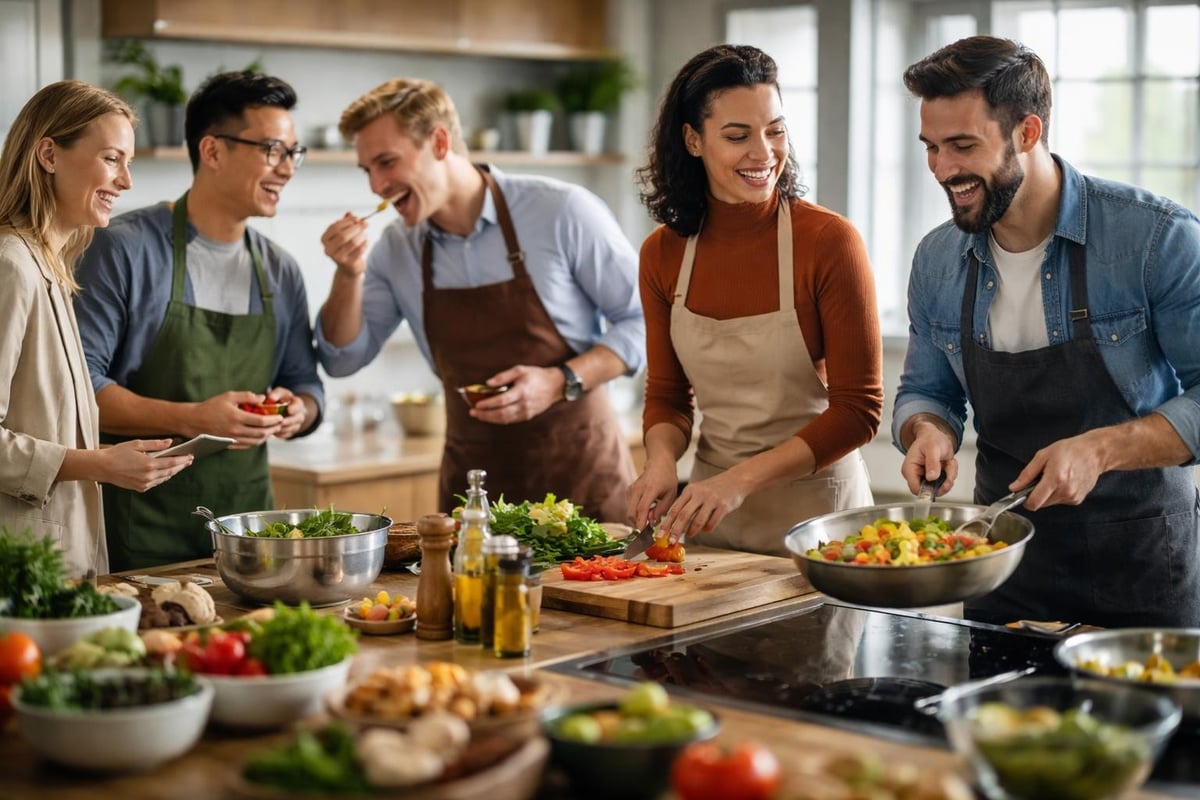 Teamdynamik beim Kochen