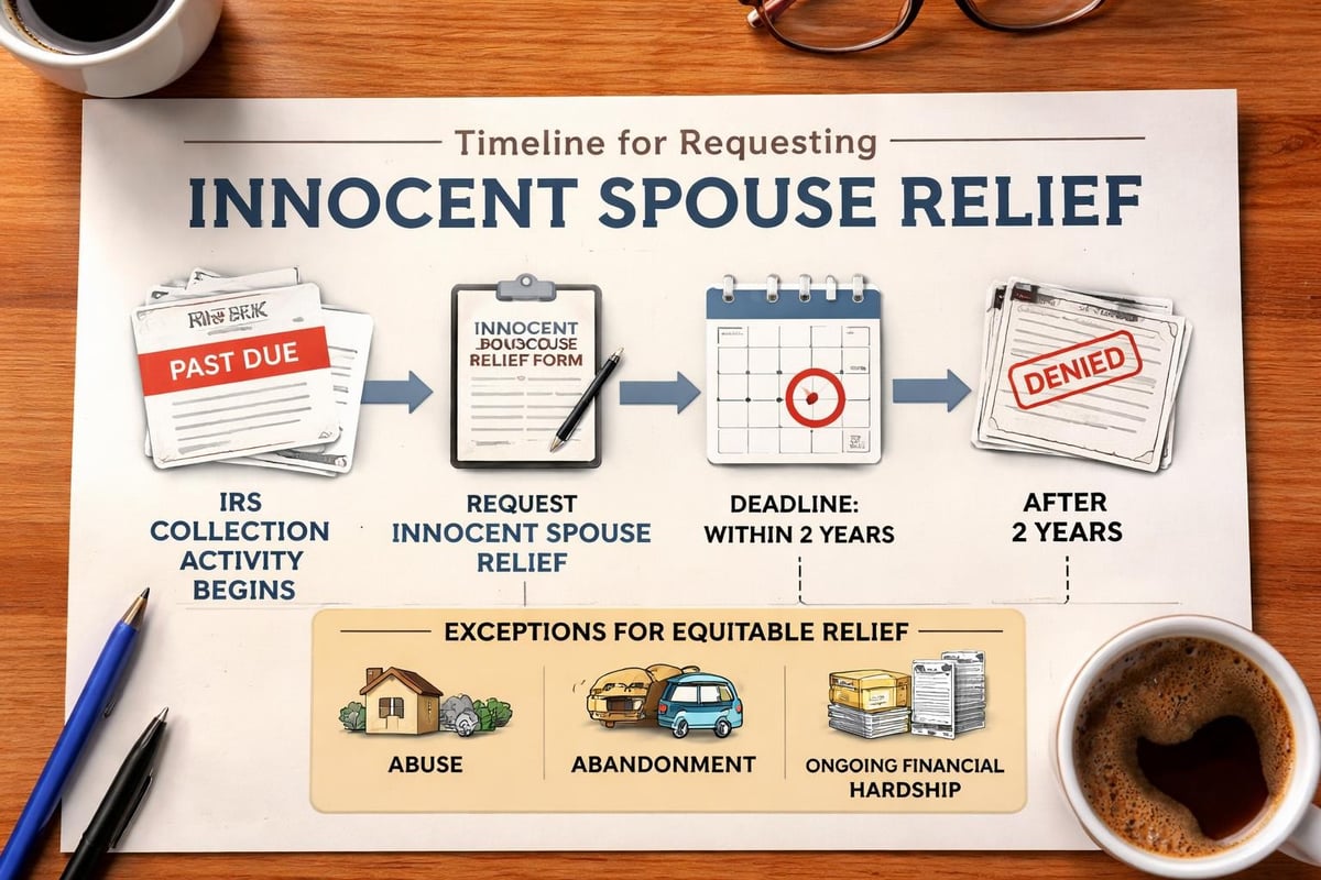 Innocent spouse relief application timeline